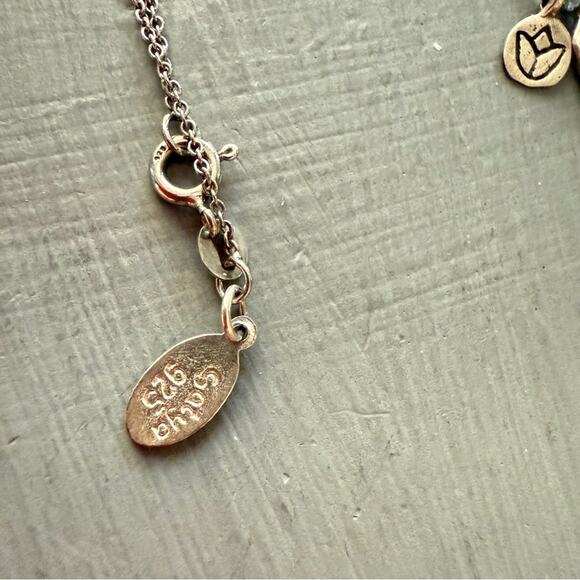 Satya Tree of Life Lotus Charm 925 Sterling Silver Necklace - Picture 4 of 7